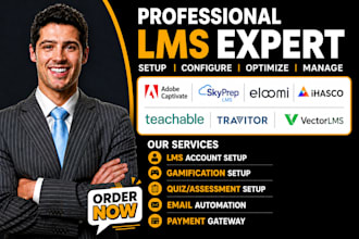 setup adobe captivate skyprep lms eloomi ihasco teachable travitor vector lms