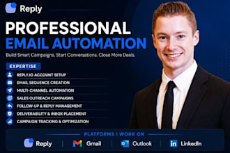 setup reply io email automation sales outreach campaign reply io email sequence