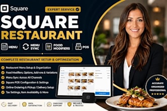 setup square restaurant menu menu sync food modifiers square pos