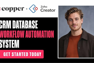 build copper crm zoho creator database workflow automation integration setup