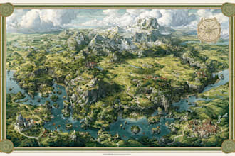 create a custom illustrated map