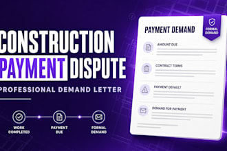 draft a professional construction payment dispute demand letter