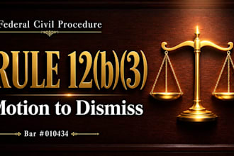 draft a federal rule 12b3 motion to dismiss
