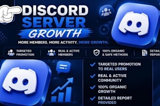 do promotion discord gaming server to 100k active gamers, promote your community