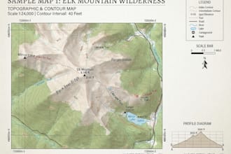 create topographic maps, contour maps, dem and terrain maps