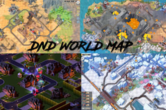 design fantasy map, ttrpg, 3d battle map, world map, rpg map, 3d game map dnd