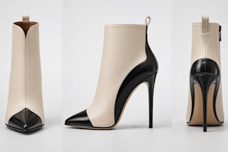create professional shoe sketches and footwear concept designs