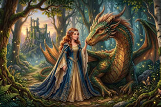 create fantasy and fairy tale illustrations for your story