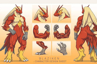 draw furry reference sheet fursona ref sheet furry oc anthro