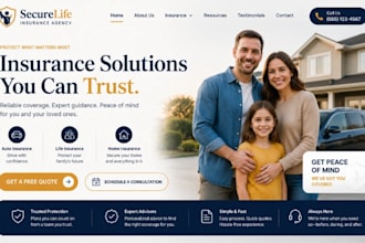 design wix insurance agency website auto insurance advisor life insurance websit