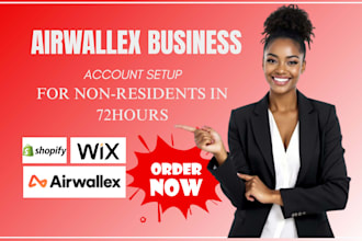 set up and verify airwallex business account for resident and non resident llc