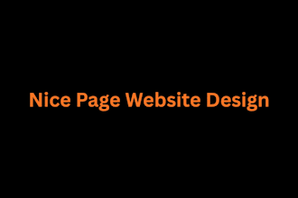setup a nice page website