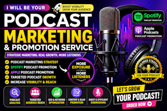 do podcast marketing, promotion, spotify and apple podcast growth