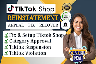 setup tiktok shop, fix tiktok shop violations and suspension
