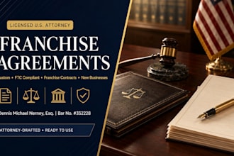 draft a professional franchise agreement by a US attorney