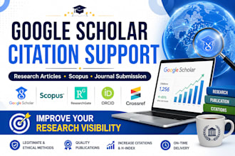 increase google scholar citations, scopus citations and research visibility