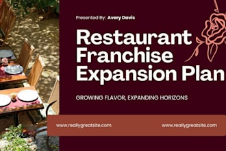 design franchise pitch deck franchise proposal restaurant investor deck
