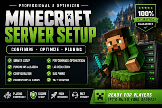 setup, configure and optimize your minecraft server with plugins