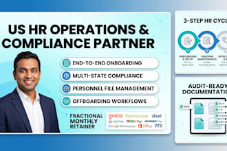 take care of US HR operations from onboarding to offboarding