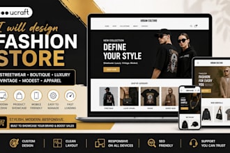 design streetwear boutique luxury apparel vintage modest ucraft fashion websites