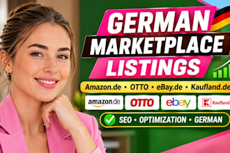 do german amazon listing, otto lisiting, german ebay lisiting, kaufland lisiting