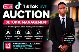 set up your tiktok live auction for engagement and sales