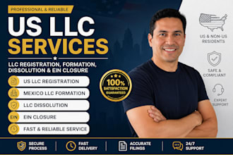 do US llc registration mexico llc, llc dissolution, llc formation, ein closure