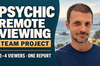 lead a multi psychic remote viewing project