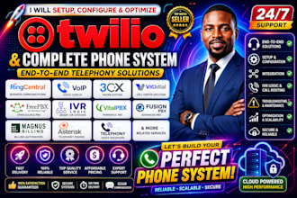 do twilio a2p 10dlc registration, ivr, bulk sms,did number setup, ai voice agent
