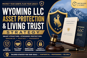 draft a wyoming llc asset protection and living trust strategy