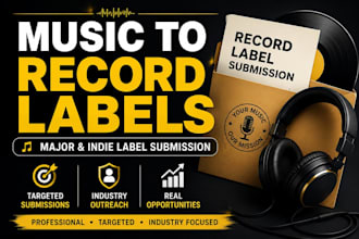 record label music submission promote music to major record label  to get signed