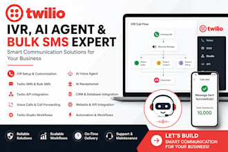 do a2p 10dlc and IVR ai agents, ai bots, bulk SMS, twilio API, twilio account