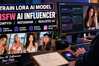 train lora ai model nsfw ai influencer comfyui instagram realistic ai sfw image
