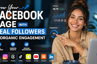 grow your facebook page with real followers and organic engagement