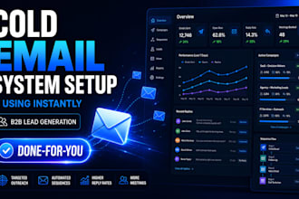 set up cold email marketing system using instantly