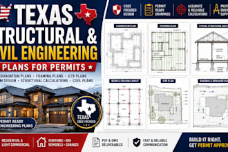 florida north carolina texas structural civil engineering plans for permits