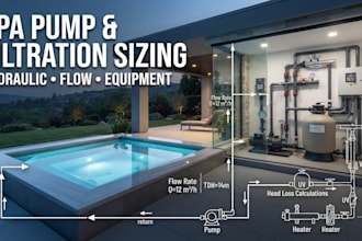 do professional spa pump and filtration system sizing