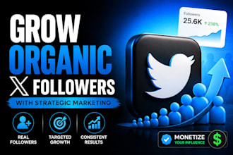 grow organic x followers with strategic twitter marketing