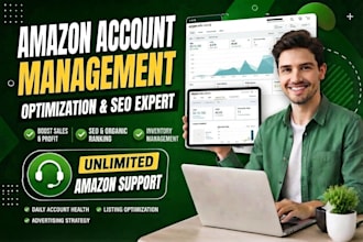 be your amazon account manager and SEO optimization expert