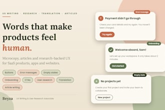 expert UX research and design services
