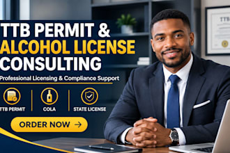 handle ttb permit, cola approval, alcohol import permit and liquor license