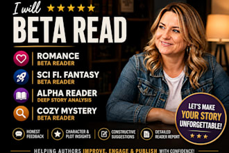 beta read romance sci fi fantasy beta reader alpha reader cozy mystery beta read