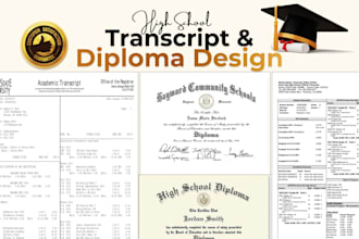 design high school diploma, ged certificate, home school, university transcript