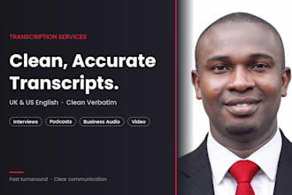 transcribe your audio or video into accurate text