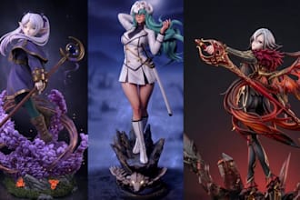 3d print and paint anime character miniature painting custom 3d stl print