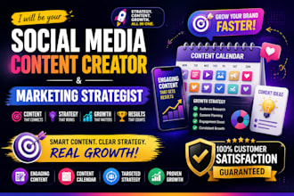 be your social media content creator and growth marketing strategist