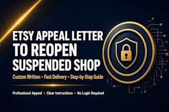 write etsy appeal letter to reopen suspended shop