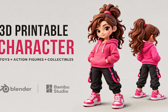 create stunning 3d printable characters, action figures, toys and collectibles