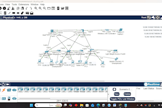 design and configure cisco packet tracer network topologies
