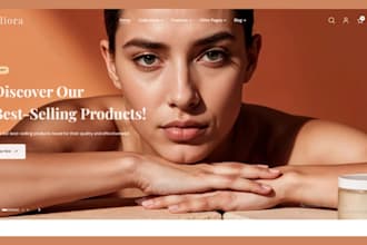 design skincare website skincare shopify store